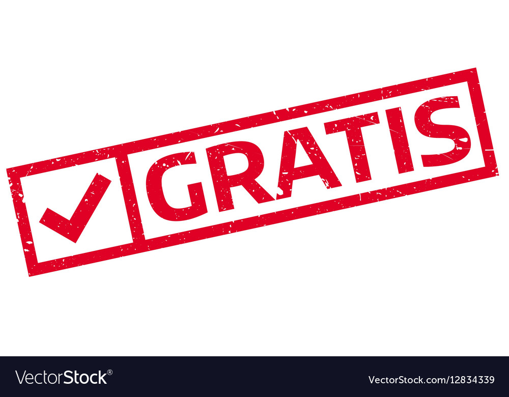 Gratis sign or stamp Royalty Free Vector Image