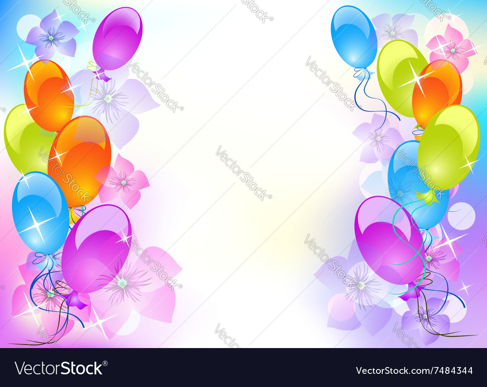 Background with balloons