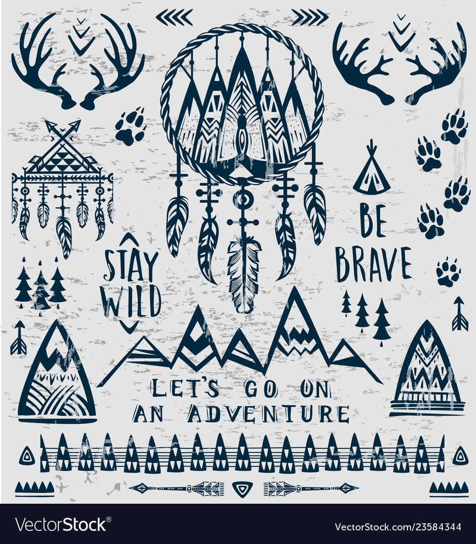Set of on the theme travel and adventure Vector Image