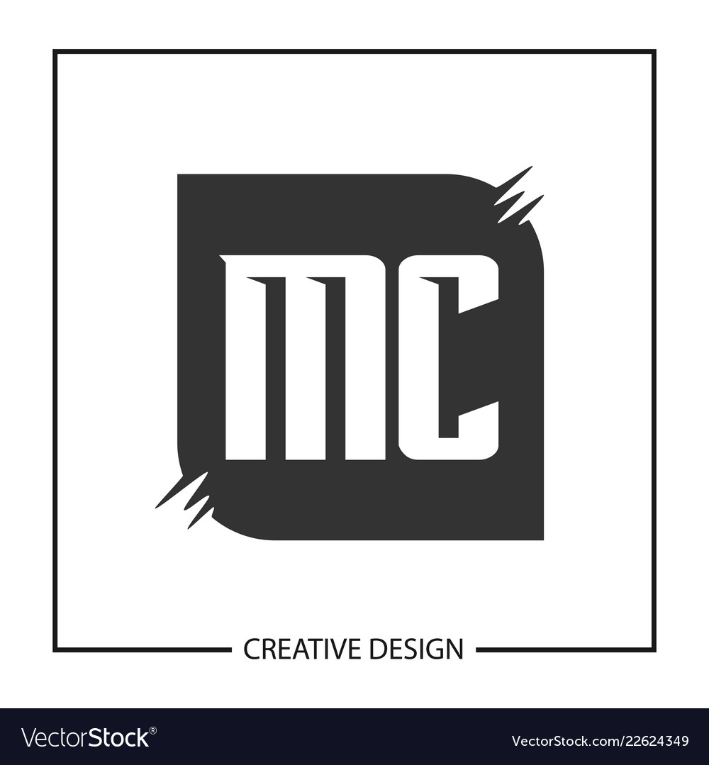 Original Buchstaben mc Logo Vorlage Design