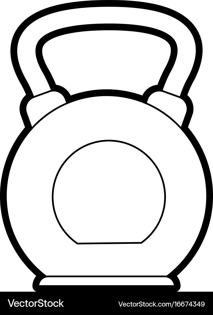Kettlebell Royalty Free Vector Image - VectorStock