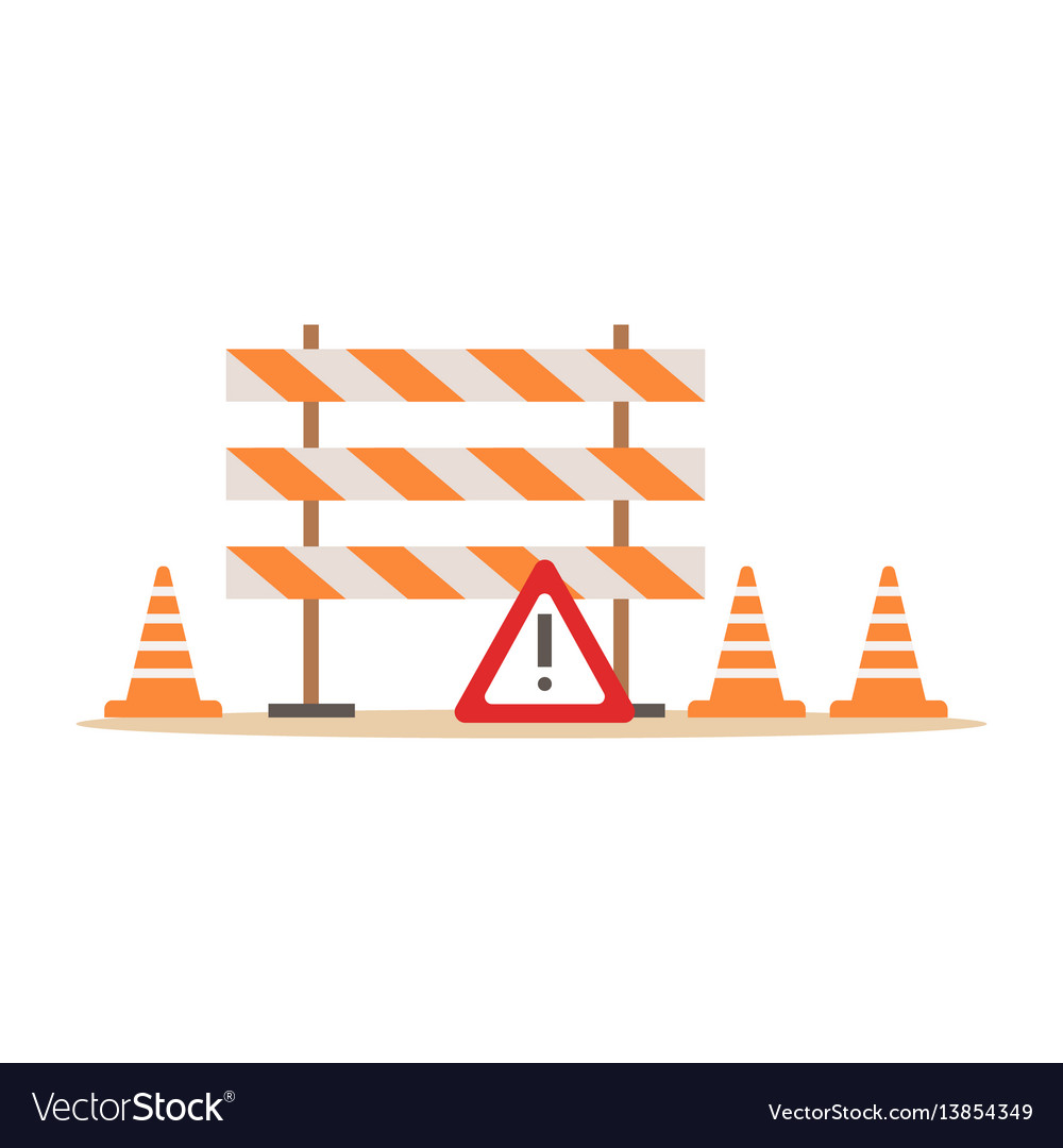 Road cones and barriers signalling tools part