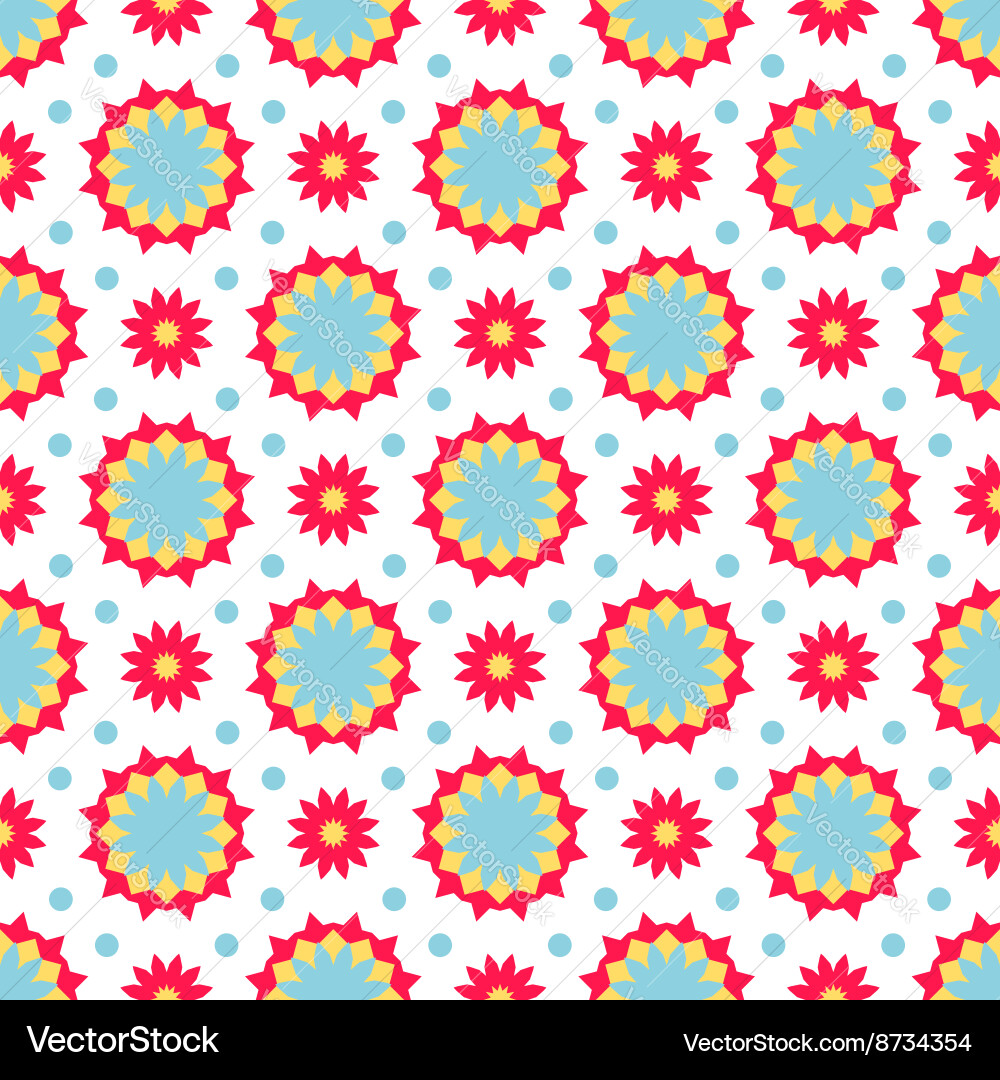 Boho chic colorful pattern Royalty Free Vector Image