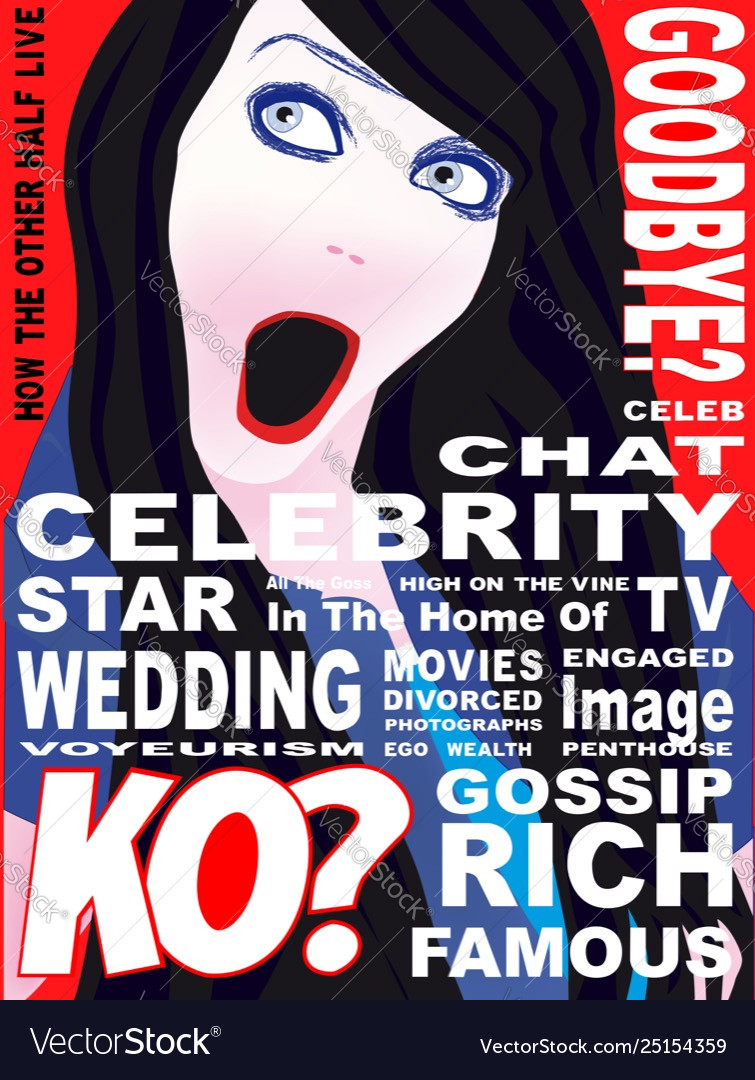 Celebrity magazine cover