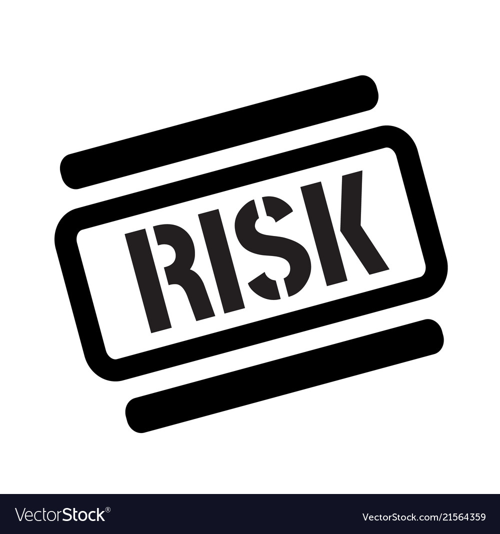 Risk black stamp Royalty Free Vector Image - VectorStock