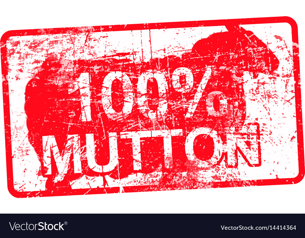 100 per cent mutton - red rubber dirty grungy