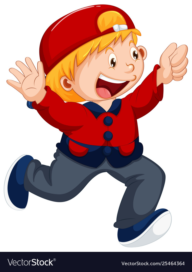 A cute boy character Royalty Free Vector Image