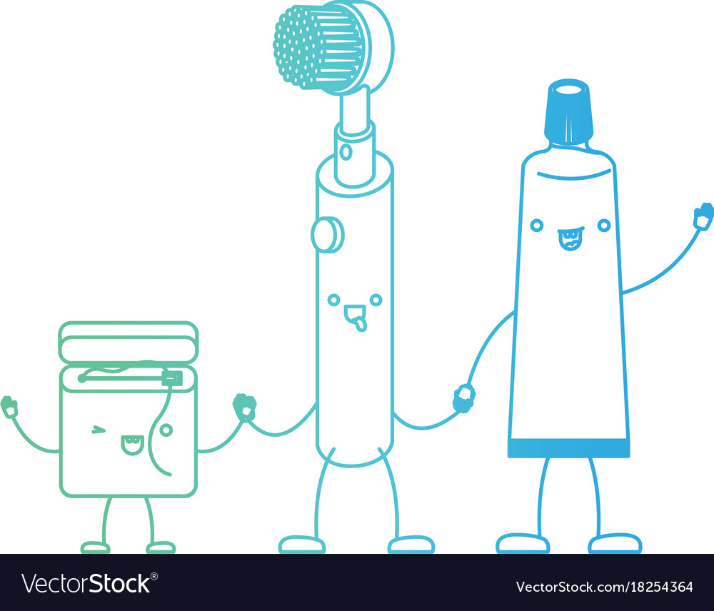 toothbrush and floss