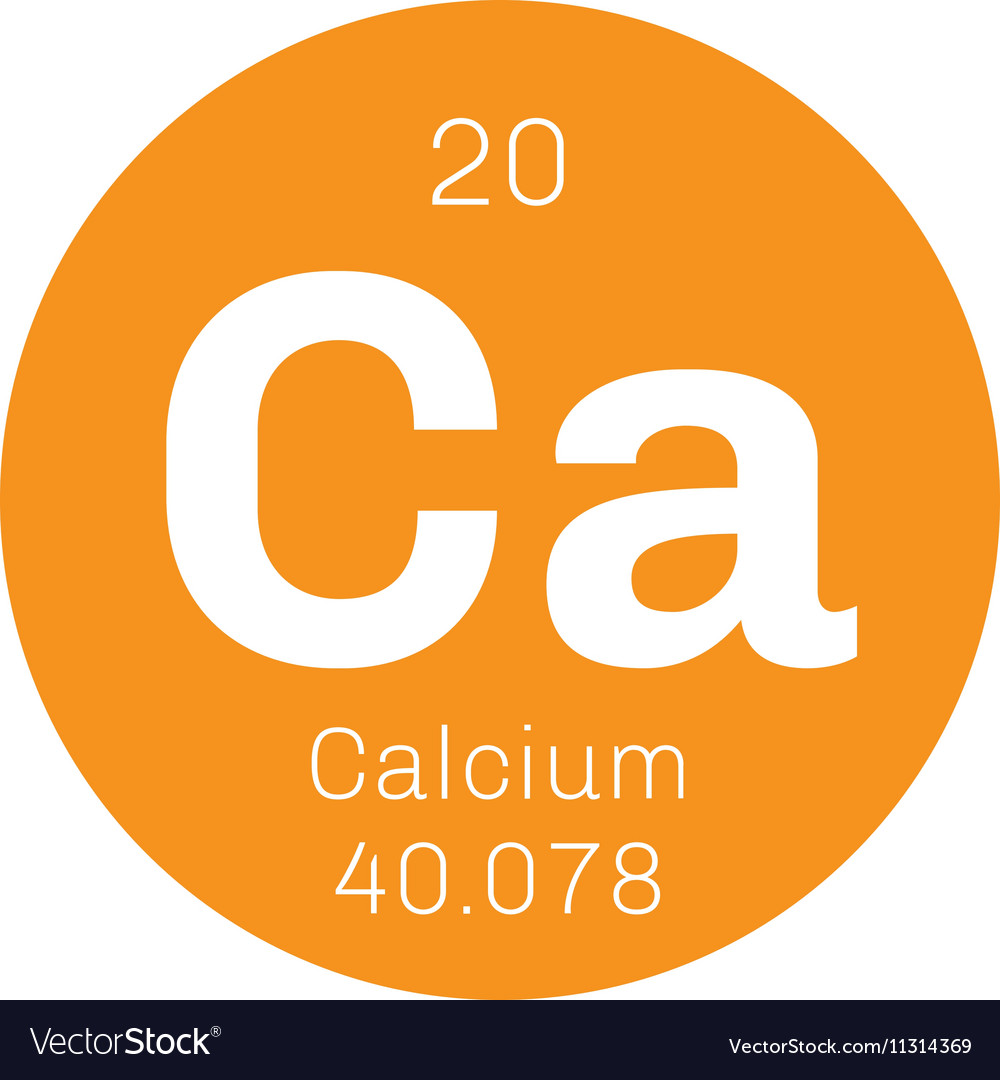 Calcium Chemical Element Royalty Free Vector Image 5727