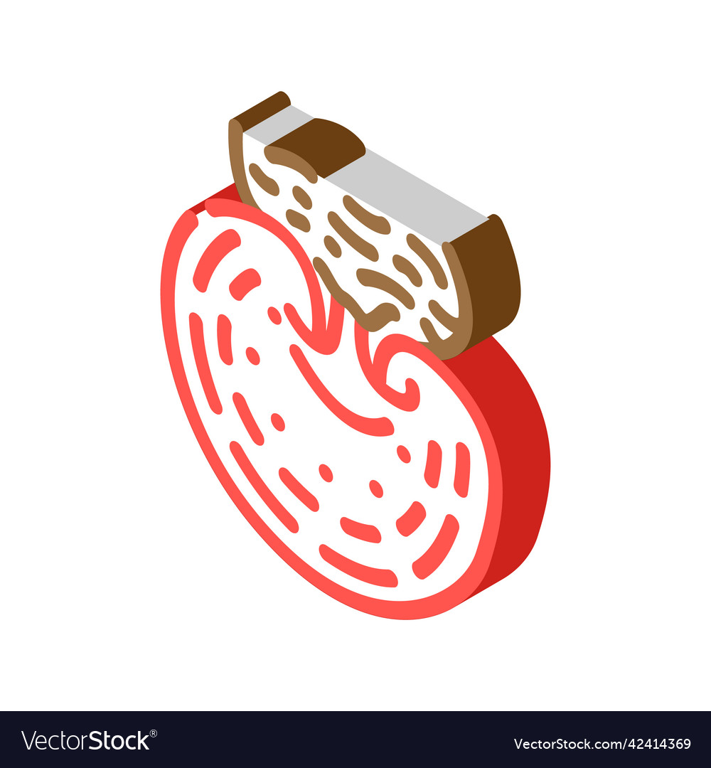 Reishi mushroom isometric icon