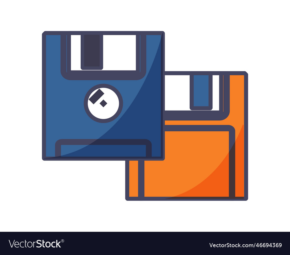 Retro floppy disks concept Royalty Free Vector Image
