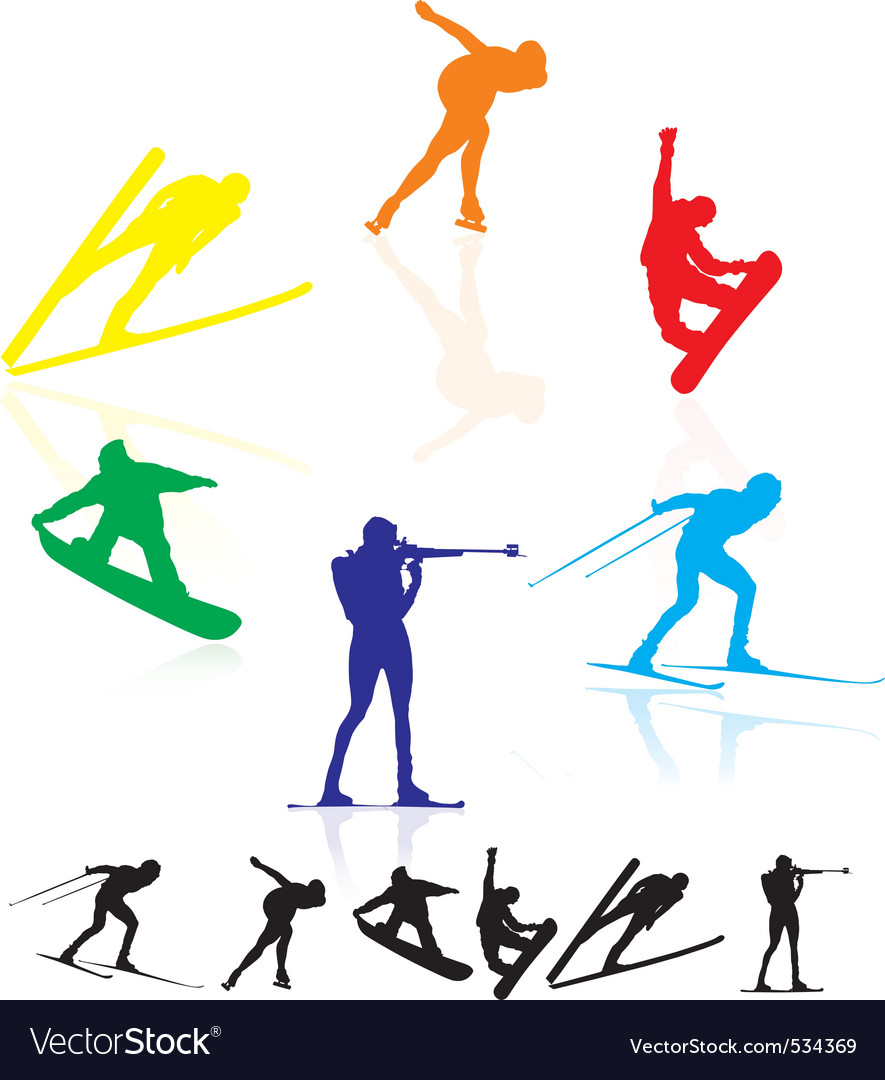 Winter games Royalty Free Vector Image - VectorStock