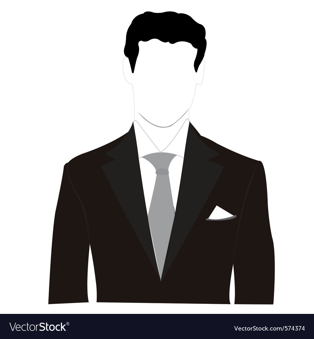 Business man  silhouette  Royalty Free Vector  Image 