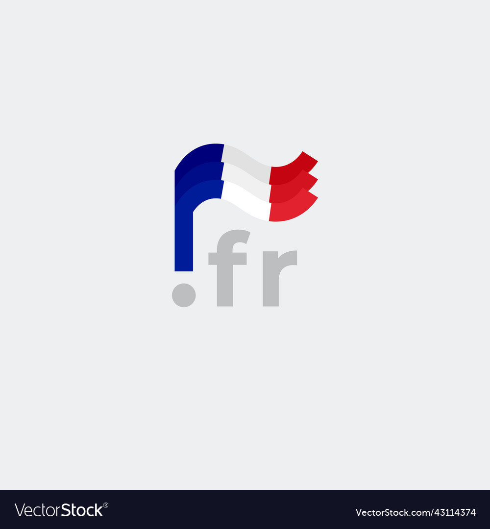 Frankreich Flagge Symbol Original einfaches Design Französisch