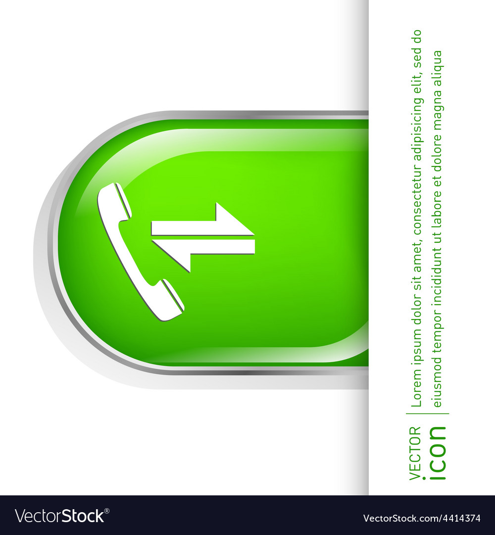 incoming and outgoing call symbol of the incoming vector image incoming and outgoing calls