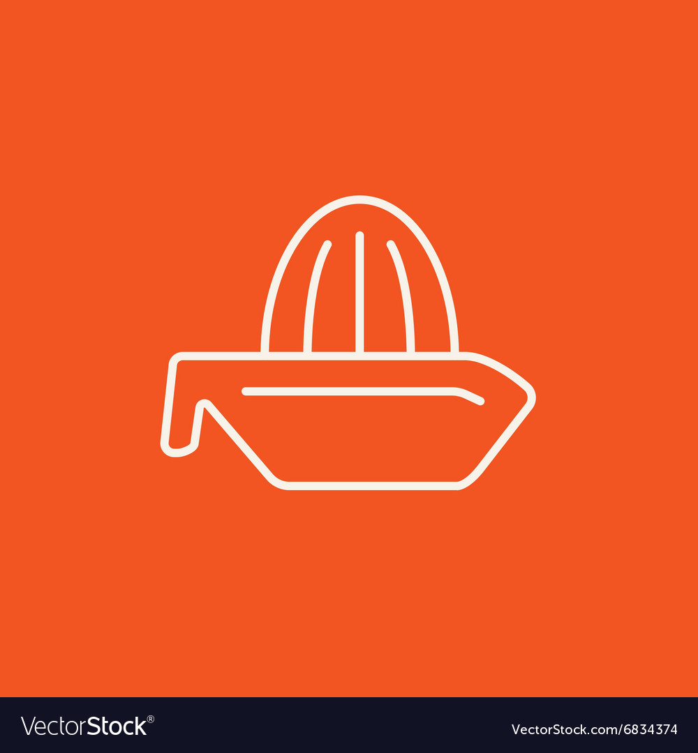 Lemon squeezer line icon