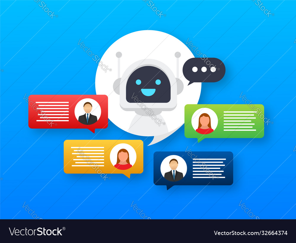 Robot icon bot sign design chatbot symbol