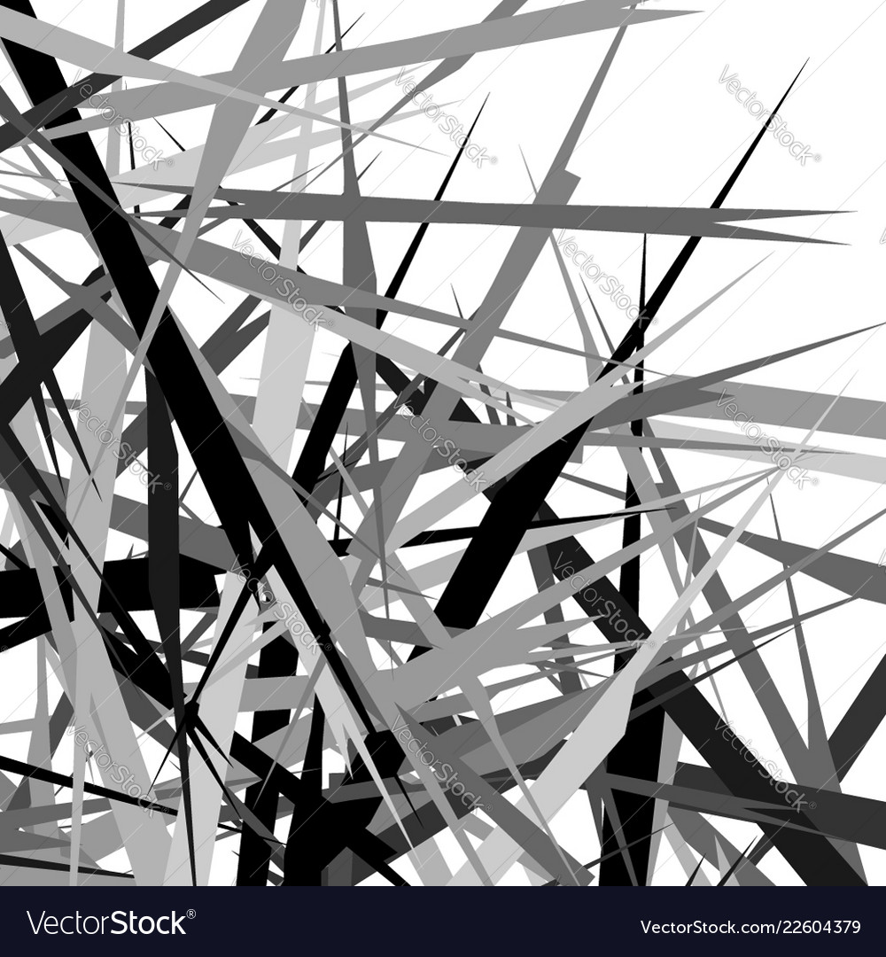 Abstract geometric with random chaotic elements vector image Abstract geometric with random chaotic elements