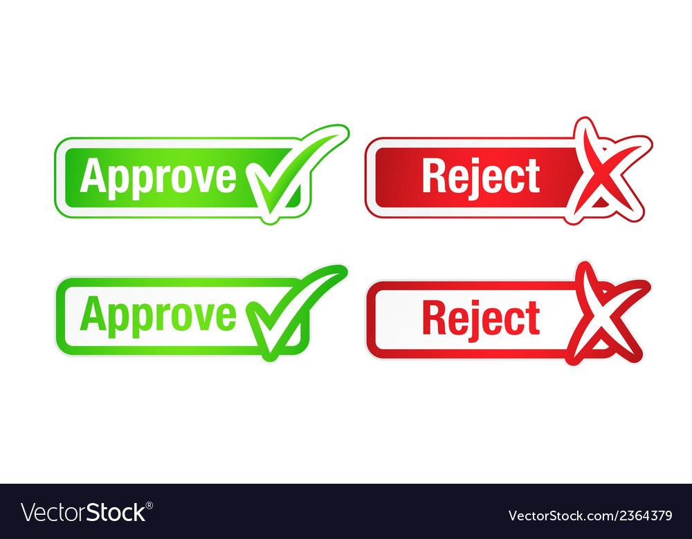 approve reject button