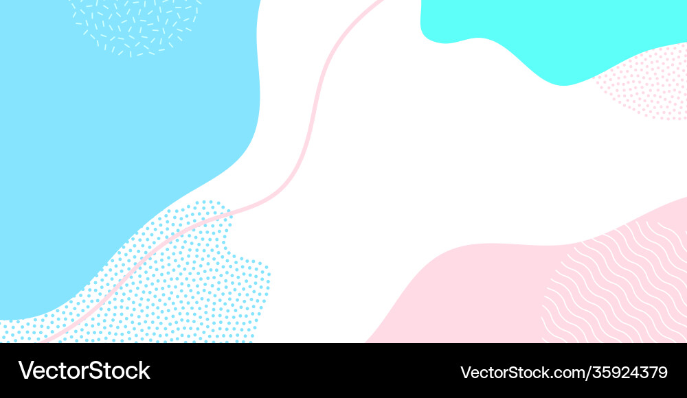 Background abstract color shape pattern memphis Vector Image