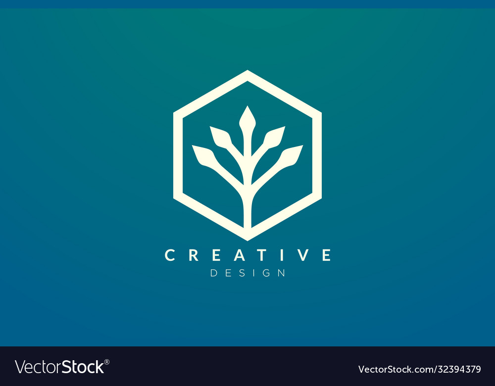 Concept plant design is made Royalty Free Vector Image