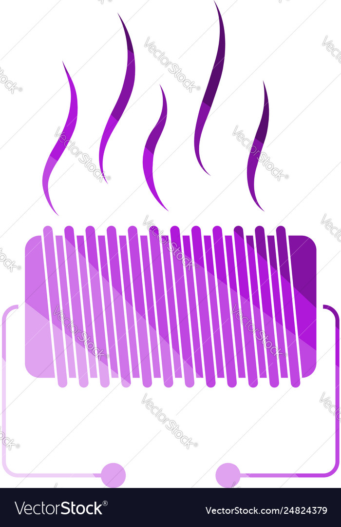 Electrical heater icon Royalty Free Vector Image