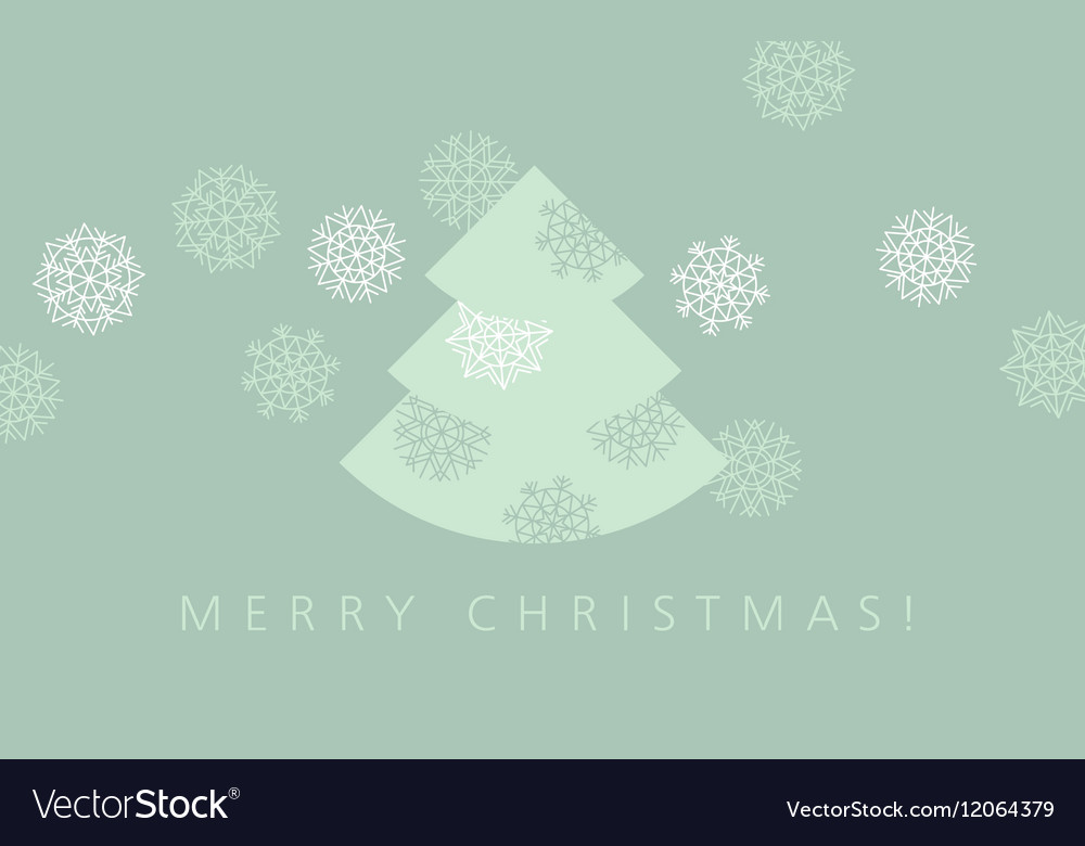 Elegant Pale Green Color Christmas Background Xmas Elegant Pale Green Color Christmas Background Xmas Vector Image