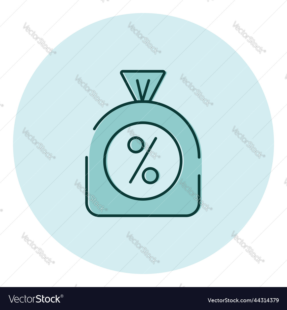 Financial bank loan on a white background