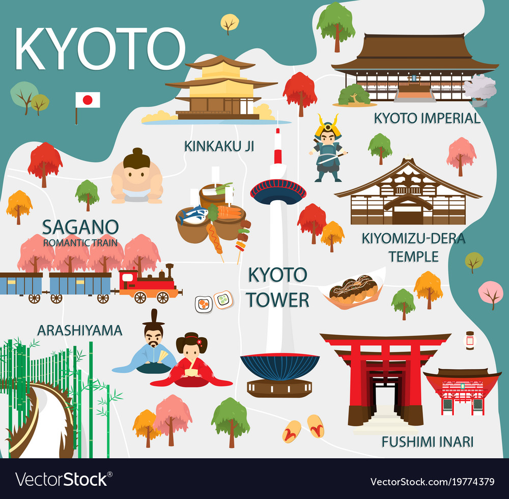 Kyoto Map Of Attractions