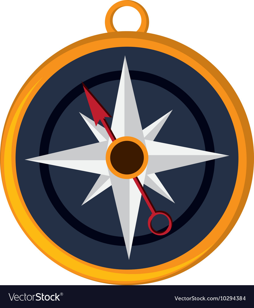 Navigation compass icon Royalty Free Vector Image