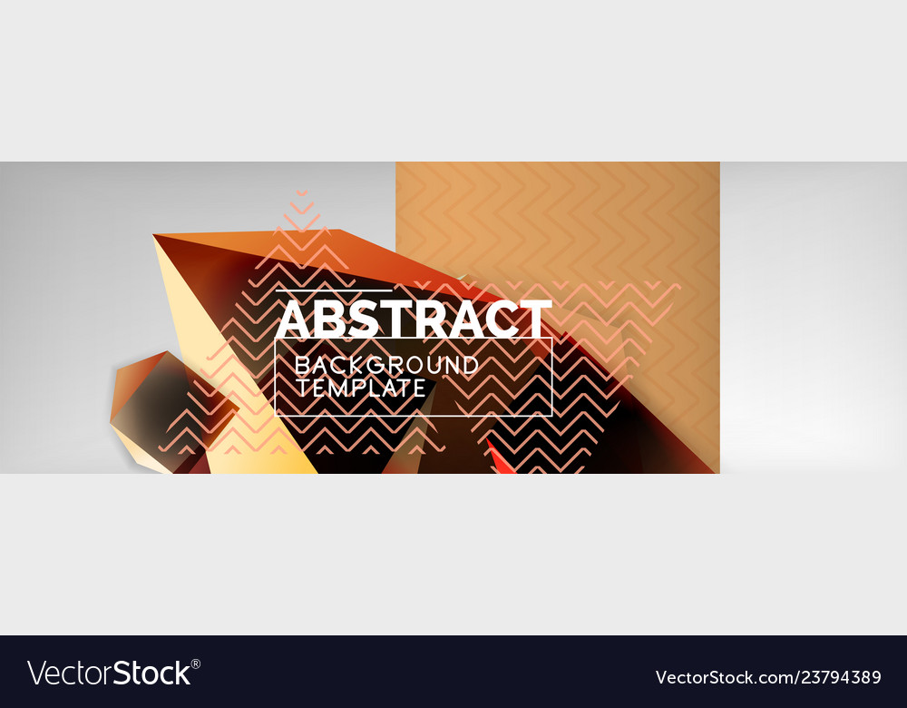 Dark color geometric abstract background 3d