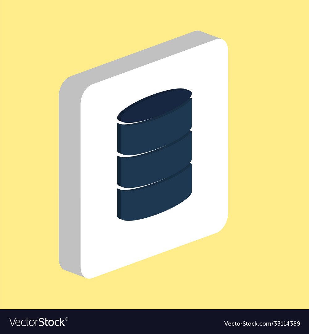 Database computer symbol Royalty Free Vector Image
