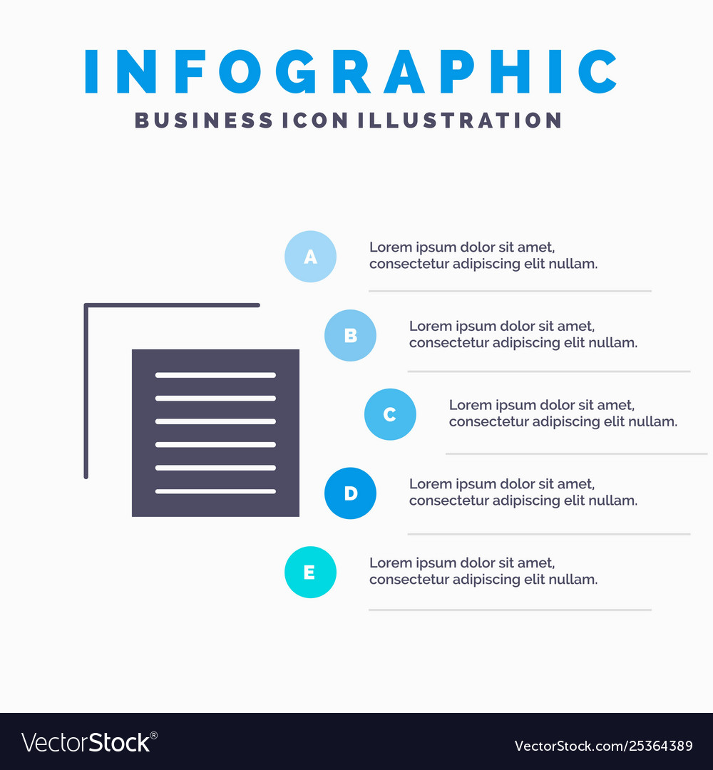 Document file user interface solid icon vector image Document file user interface solid icon