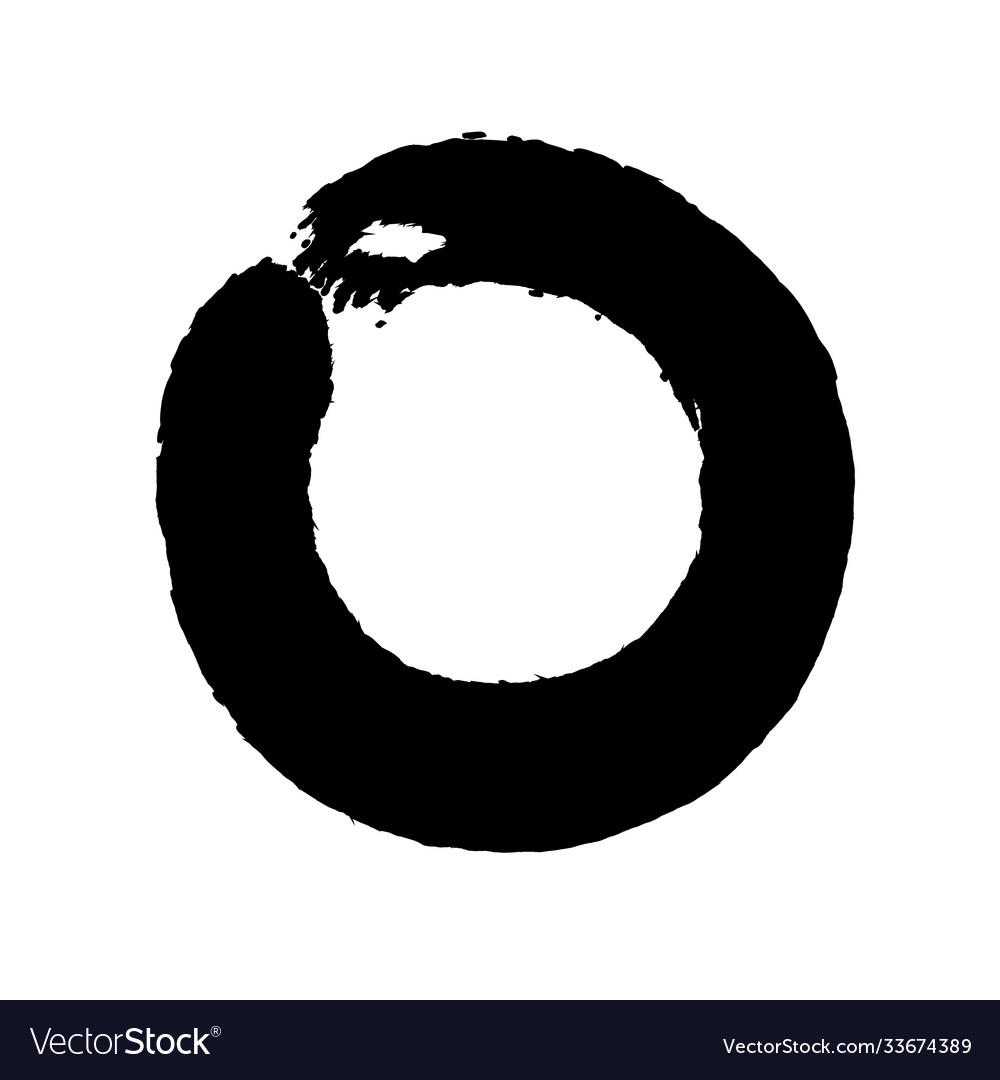 Enso zen buddhist symbol Royalty Free Vector Image