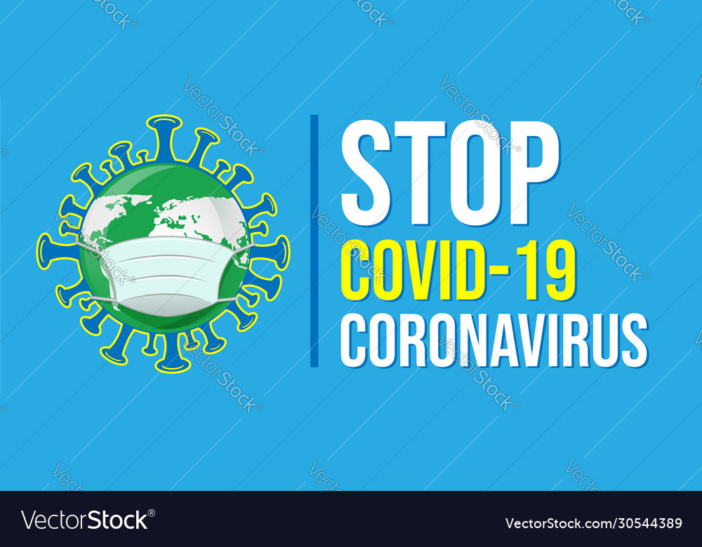 Stop cartel covid19 coronavirus pandemic Vector Image