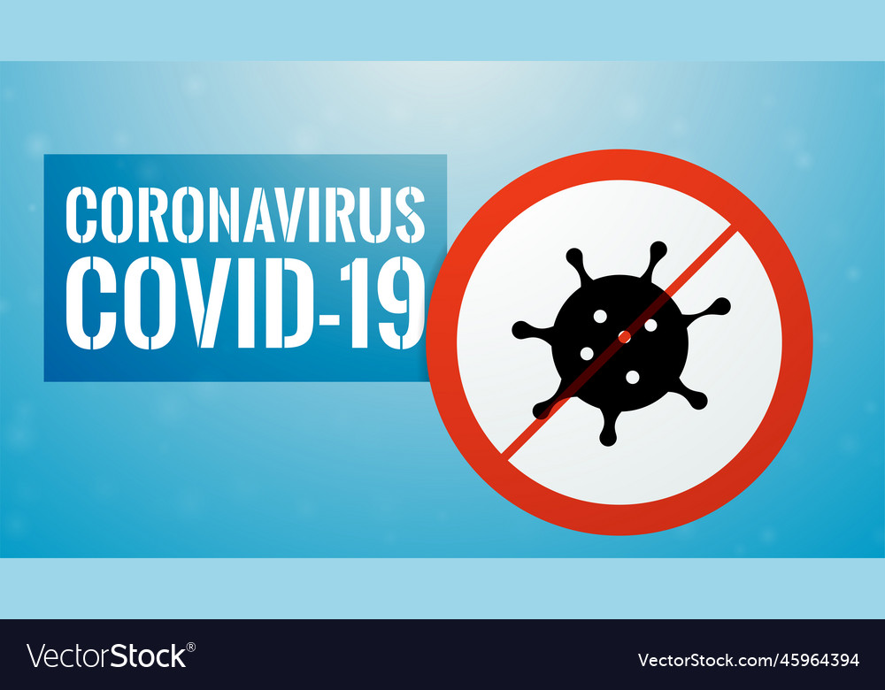 Coronavirus covid 19 banner stock