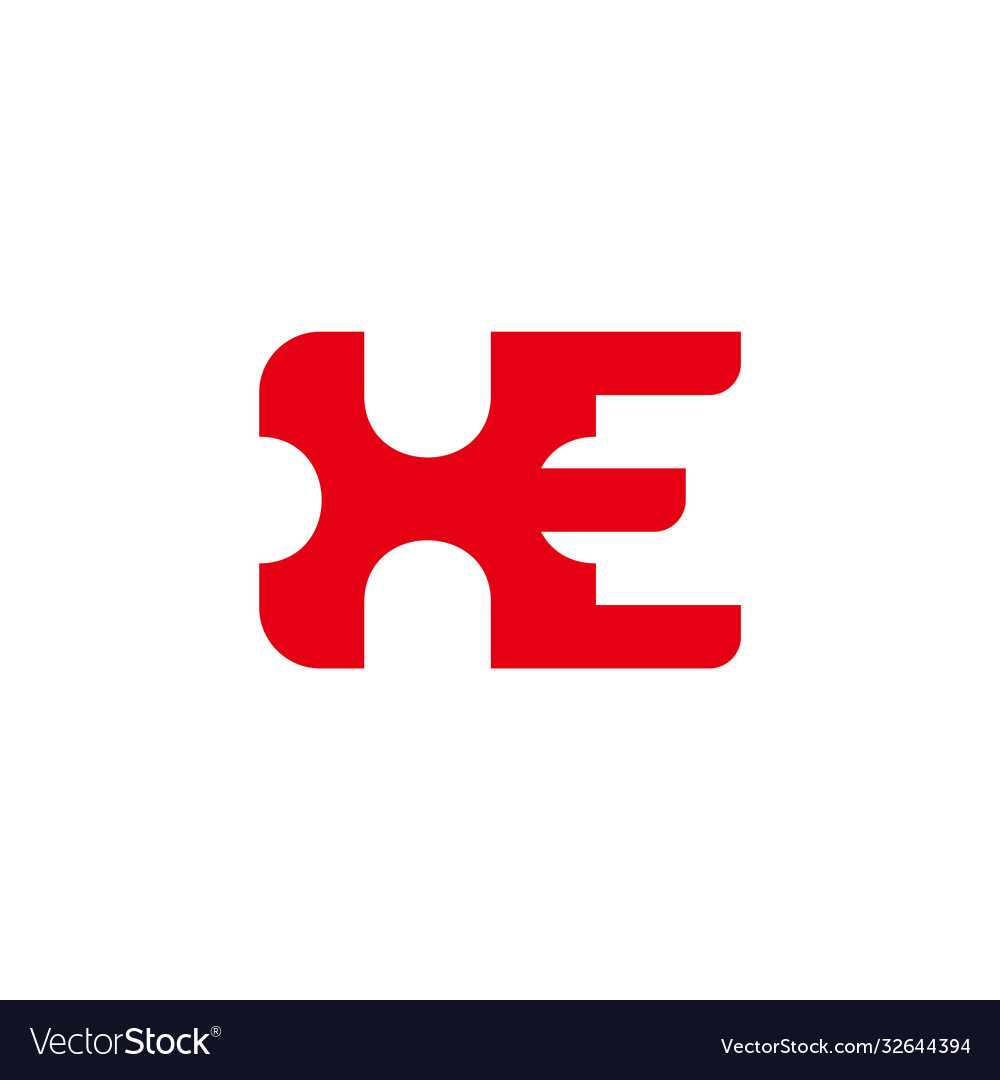 Letter xe geometric design fit for motion brand