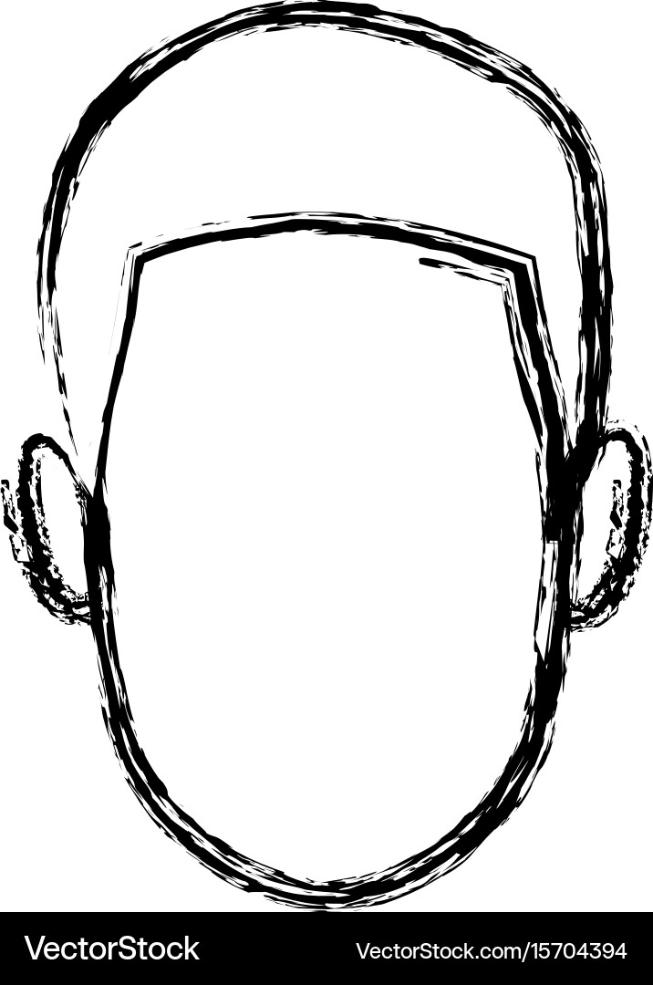 Young male faceless character funny Royalty Free Vector