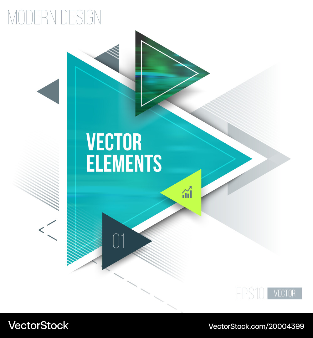 Abstract geometric triangle pattern Royalty Free Vector