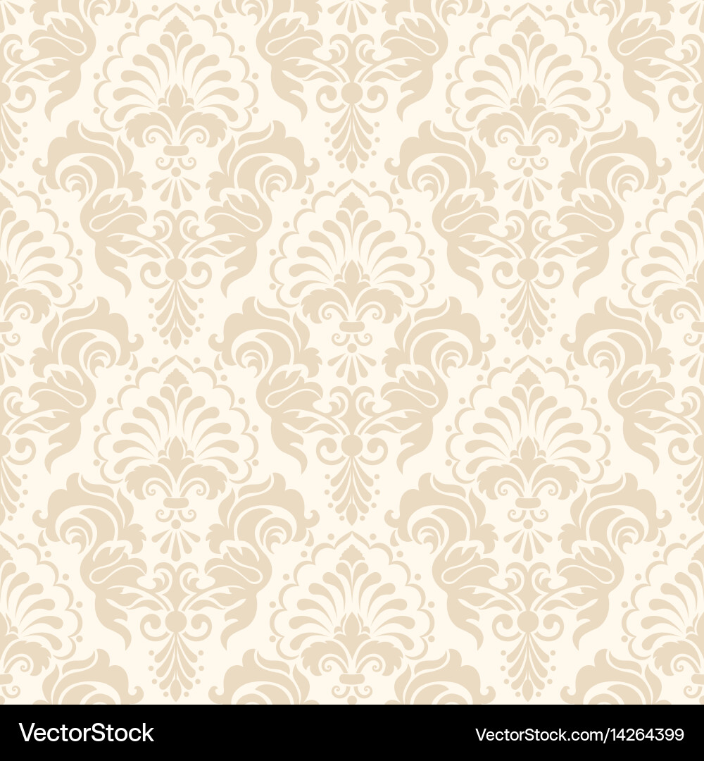 Damask seamless pattern background classical Vector Image