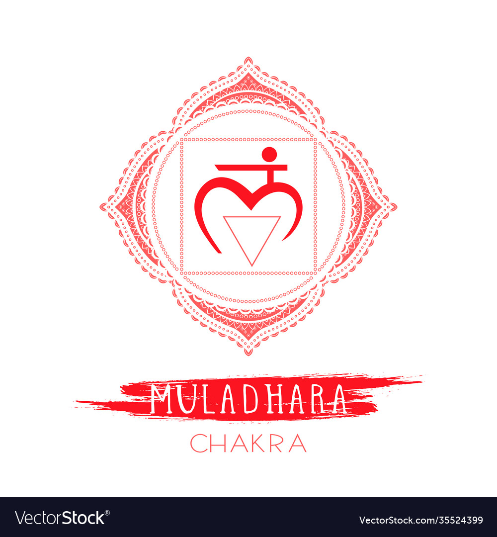 Muladhara - root chakra Royalty Free Vector Image