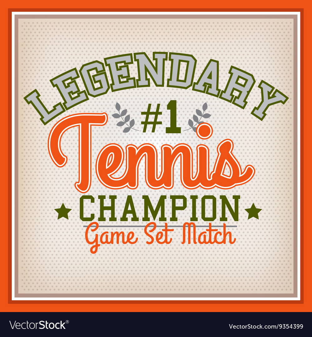 Tennis sport badge