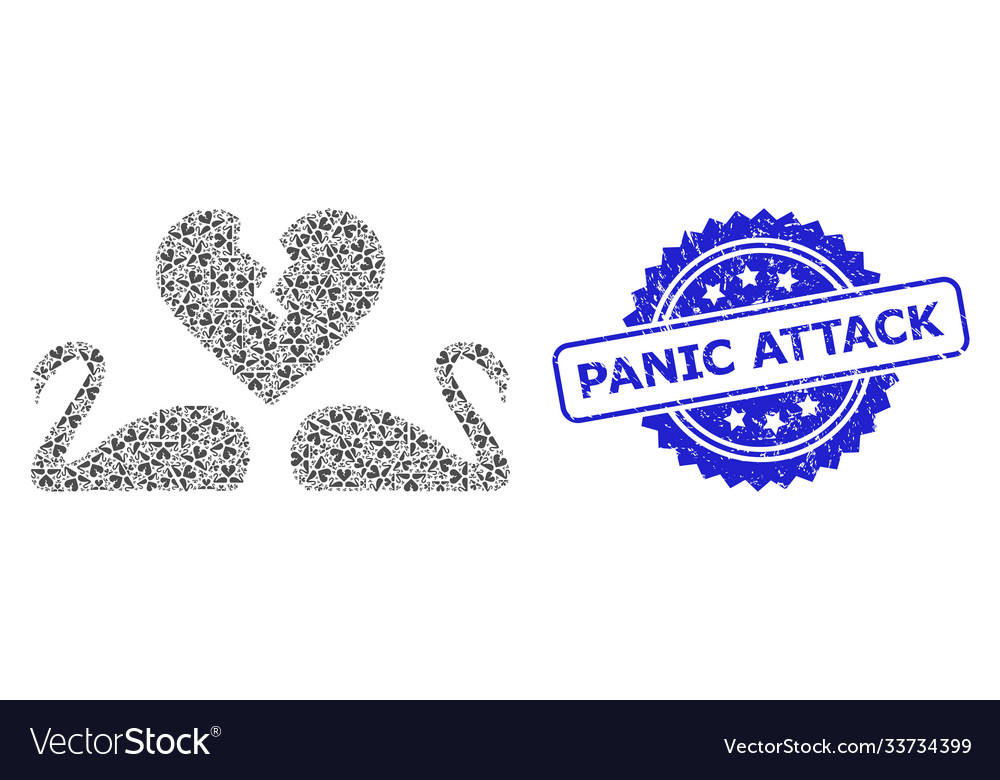 Textured panic attack stamp and fractal divorce