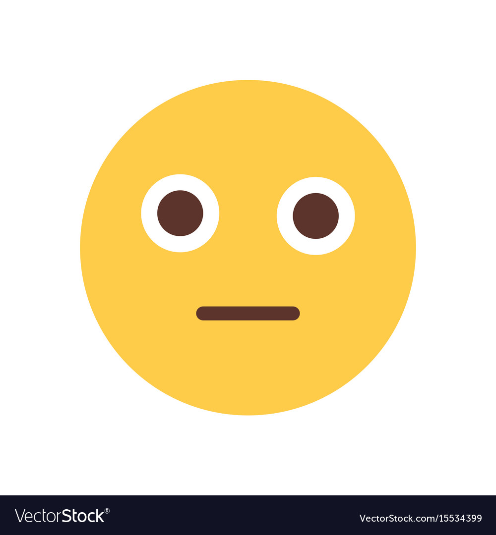 Yellow cartoon face shocked emoji people emotion Vector Image