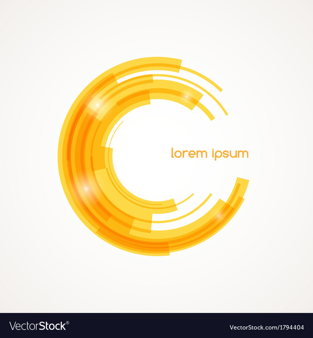 Abstract round element Royalty Free Vector Image