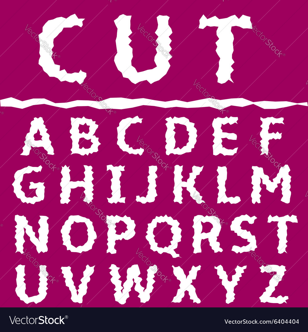 Cut letter set