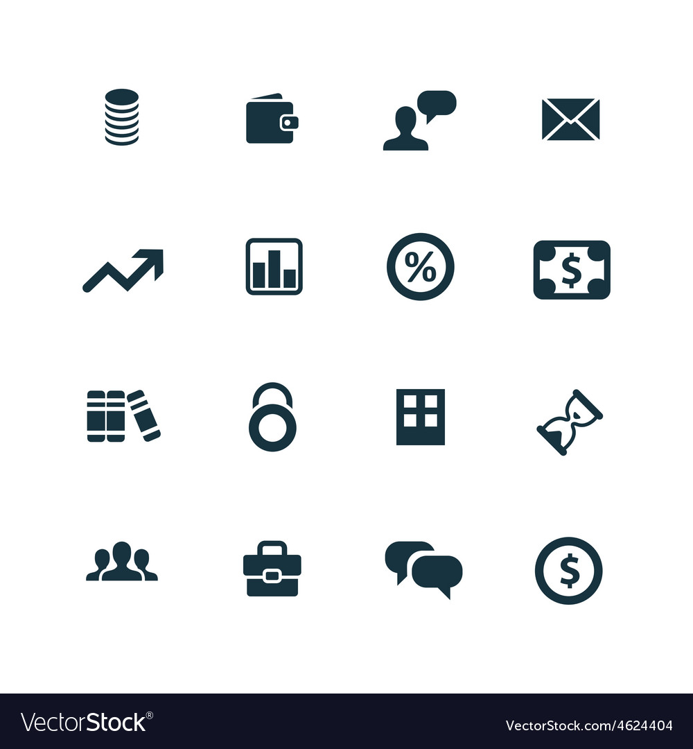 Finance icons set