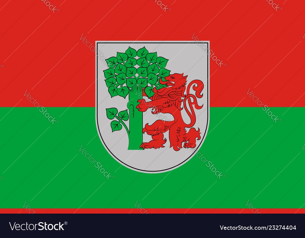 Flag of liepaja in courland latvia Royalty Free Vector Image