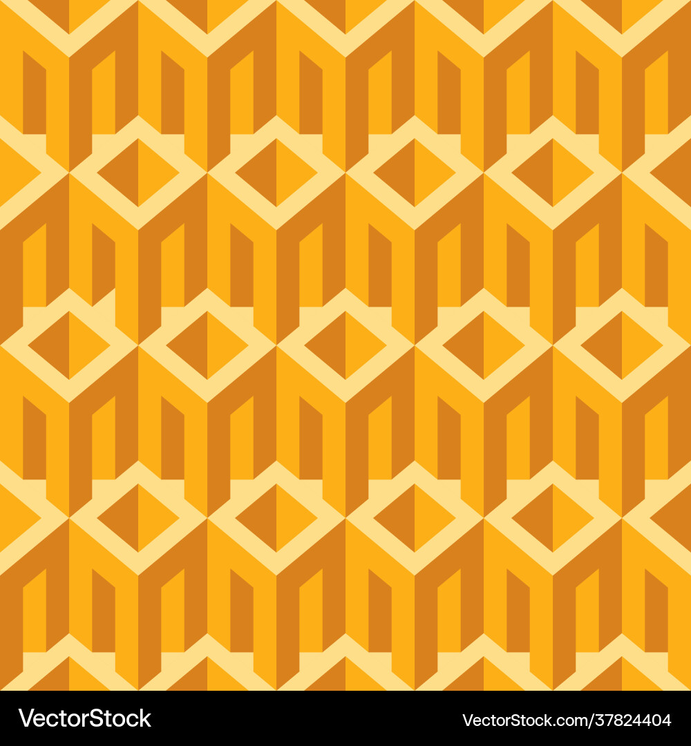 Geometric seamless pattern with simple 3d elements