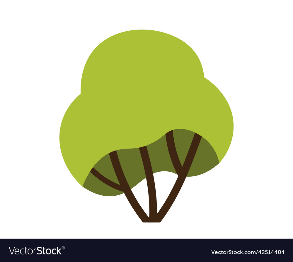 Green tree icon Royalty Free Vector Image - VectorStock